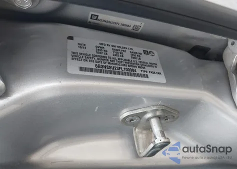 2015 Chevrolet Caprice Police from USA, damaged, VIN 6G3NS5U23FL100984